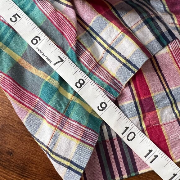 Polo Ralph Lauren Shorts Authentic Indian Madras plaid flat front chino size 32 - Picture 10 of 10